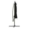 thumbnail image 4 of CorLiving 9.5ft Tilting Cantilever Outdoor Patio Umbrella with Steel Frame and 8 Support Arms, Black, 4 of 10