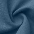 thumbnail image 6 of SYMOID Womens Peplum Blouse Chambray Blue - Linen Blend Long Sleeve Top with Ruffled Cuff, Relaxed Fit Casual Boho Shirt,Size S, 6 of 8