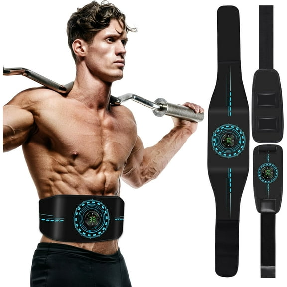 ABS Stimulator,3 Pcs Muscle Machine Workout Equipment, Ab Toning Belt Muscle Toner Fitness Training for Abdomen/Arm/Leg, Rechargeble Ab Trainer for Home Body Shape
