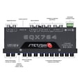 thumbnail image 6 of EQX764 7 Band Equalizer, Pre-Amp Car Audio Graphic Equalizer with 4 Inputs (RCA & High) 6 Outputs, 10v Line Driver to Avoid Noise and Dedicated Sub Controls (Level & Frequency), 6 of 6