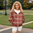 thumbnail image 7 of Bovemsi Sweatshirt for Women Zip Activewear Jacket Coat Printed Fall Outwear With Pockets Zip Up Hoodie, 7 of 7