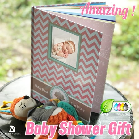 Girls Baby Memory Book - Newborn Journal Pink - Baby First Year Book Album Elephant - Baby Shower Book Gift - Baby Keepsake Milestone Memory Journal - First Year Newborn Girl Book