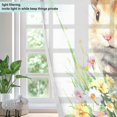 thumbnail image 4 of Yayeee Window Curtains Light Filtering 63"x42" Grommet Panel Pair Home Living Room Decor, Hamster Flower, 4 of 7
