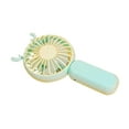 thumbnail image 4 of Mini ventilador de mano portátil de bolsillo, recargable, regalo para escritorio de mujer. Verde, 4 of 9