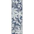 thumbnail image 3 of Bliss Rugs Floral Indoor Outdoor Rug Water Resistant Runner Rug for Patio, Hallway, Entryway, Deck, Navy ,3' x 10', 3 of 8