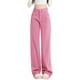thumbnail image 1 of Gibobby Jeans dama talla extra Moda pierna ancha pantalones vaqueros de color sólido de verano de cintura alta recto arrastrando pantalones de diseño sueltos(PK1,CH), 1 of 4
