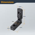 thumbnail image 4 of POWERTEC 20 Sets L-Shape Interior Inside Corner Connector Joint Bracket – Fits T-Slot and V-Slot Profile Aluminum Extrusion, Ideal for CNC Machines, 3D Printer Frames, Custom Enclosures, 74006N, 4 of 7
