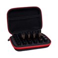 thumbnail image 3 of Toystoory Bolsa para botella de aceite esencial, estuche organizador portátil, soporte para cosméticos, tela Oxford de viaje, compartimentos Almacenamiento y organización del hogar Rojo, 3 of 6