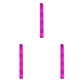thumbnail image 2 of Barra LED Tubo Intermitente Esponja Suministros para Fiestas Bodas Festivales Color Rosa 3 Uds., 2 of 7