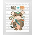 thumbnail image 1 of Robinson, Tamara 12x14 White Modern Wood Framed Museum Art Print Titled - Tribal Monkey I, 1 of 4