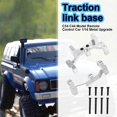 thumbnail image 5 of Metal Pull Rod Base Seat Axle Up Servo Bracket Mount for WPL C14 C24 C14K C24K 1/16 RC Car Truck Upg, 5 of 5