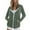 Green, variant on Dxzfnsa Womens Oversized Coats Full Zip Up Hoodies for Women Casual Solid Color Long Sleeve Hooded Sweatshirts Loose Hoodies with Pockets