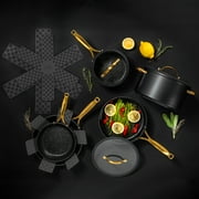 Thyme & Table 12-Piece Ceramic Non-Stick Cookware Set Signature Collection, Non-Toxic Pots and Pan Set