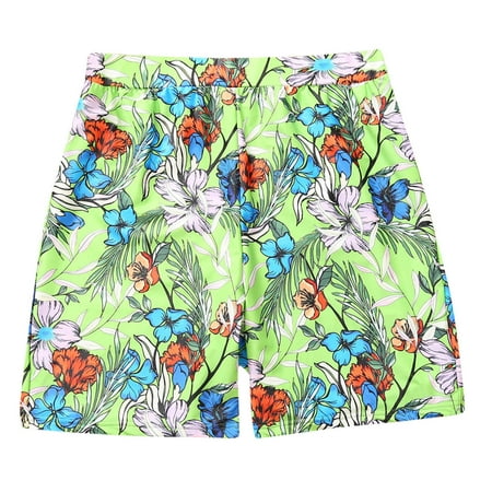 

TAIAOJING Kids Kid Boys Swimsuit Shorts Parent Child Family Parent-child Printed Jumpsuit Leaf Swimsuit Sets