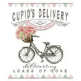 thumbnail image 3 of Jacobs, Cindy 20x24 Black Modern Framed Museum Art Print Titled - Cupids Delivery Bicycle, 3 of 5