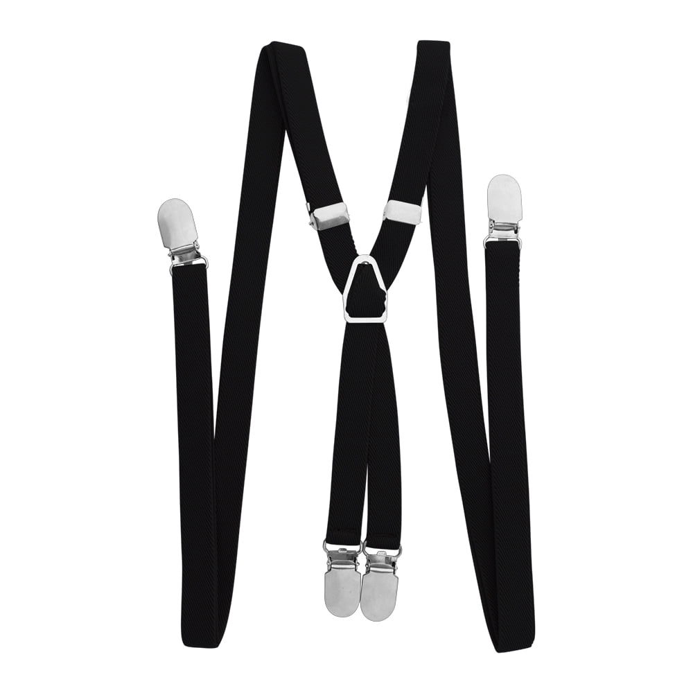 Tie Co Men's Slim Thin Skinny 2" All Colours 5cm Clip On Safety Tie Black 