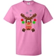 thumbnail image 3 of Inktastic Cute Christmas Reindeer with Red Nose, Ornaments and Bow Tie T-Shirt, 3 of 5
