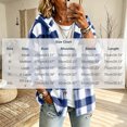 thumbnail image 3 of Admvng Women's Checkered Jacket Hooded Long Sleeve Casual Warm Outerwear, 3 of 9