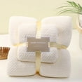 thumbnail image 2 of Erie Reversible Blanket – Cozy Cable Knit Throw with Faux Fur Accent, Oversized and Soft, 50" x 70", Seal – Perfect for Home Decor and Comfort, 2 of 5