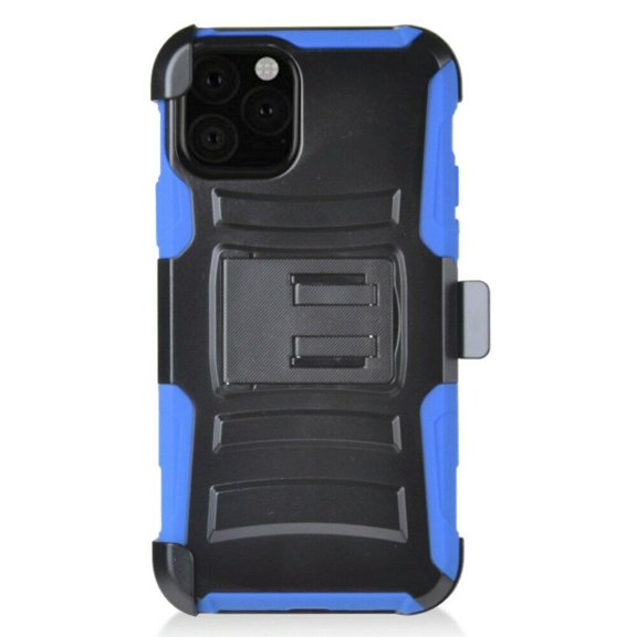 For Apple iPhone 11 Pro Max Hybrid Combo Holster KICKSTAND Cover Screen Guard