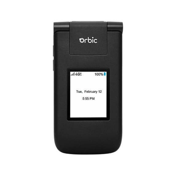 Restored Orbic Journey V Verizon Unlocked Postpaid/Prepaid 4G LTE Flip Phone 2MP Camera 2210L - Black (Refurbished)