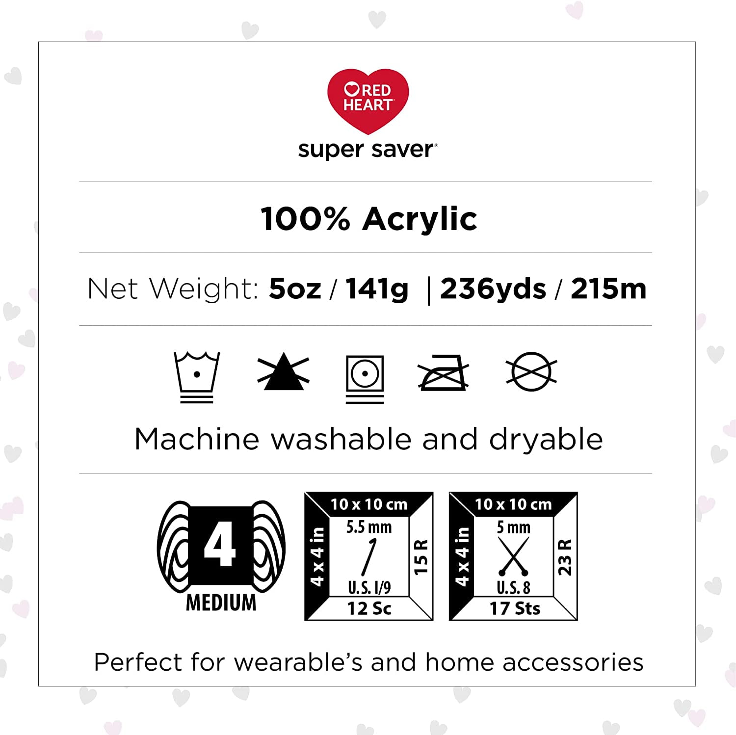 Red Heart Super Saver Papaya Yarn - 3 Pack of 141g/5oz - Acrylic - 4 Medium (Worsted) - 236 Yards - Knitting/Crochet