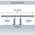thumbnail image 4 of Rod Desyne Double Toilet Paper Holder / Closet and Ceiling Rod, 4 of 4