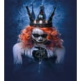 thumbnail image 3 of Queen Duvet Cover Set, Queen of Death Scary Body Art Halloween Evil Face Bizarre Make up Zombie, Decorative 3 Piece Bedding Set with 2 Pillow Shams, Queen Size, Navy Blue Orange Black, by Ambesonne, 3 of 3