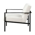 thumbnail image 4 of DeeHome Millie Oatmeal White Stationary Metal Accent Chair, 4 of 8