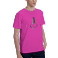 thumbnail image 2 of Acoustic Guitar Men'S Basic Short Sleeve T-Shirt Fuchusia 5x-Large, 2 of 5