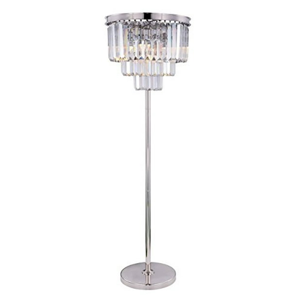 Elitco Lighting Sydney 8 Light Polished Nickel Floor Lamp Clear Royal Cut Crystal Com Elitco Lighting Sydney 8 Light Polished, Z Gallerie Luxe Floor Lamp