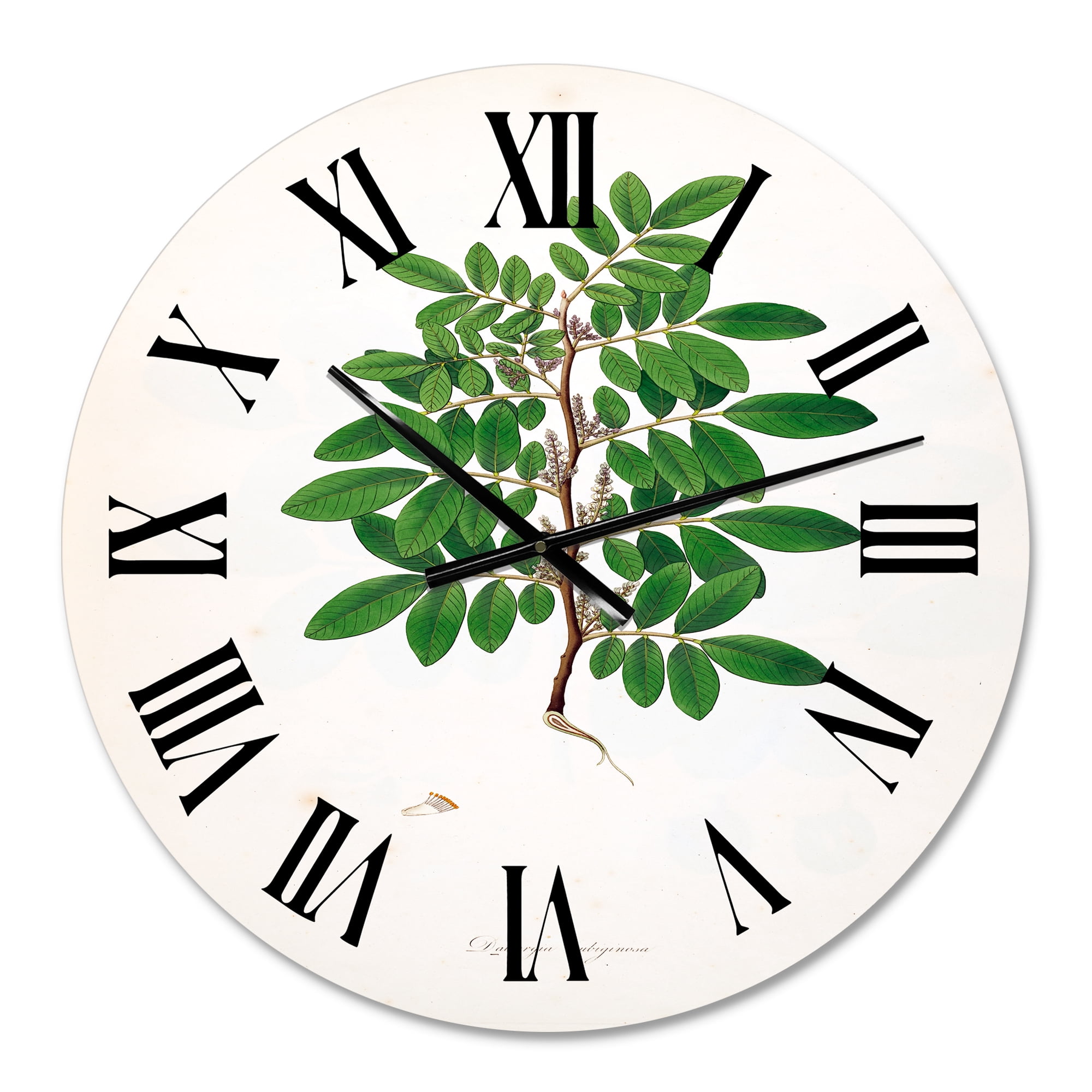 Designart 1 in Quartz Farmhouse Wall Clock