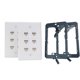 thumbnail image 2 of Placa de pared para cable Ethernet Cat6 de KCC Industries de 6 puertos, 2 of 2