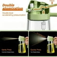 thumbnail image 2 of Spotyy Olive Oil Dispenser Bottle for Kitchen，2 in 1 Oil Sprayer for Cooking, 16oz/470ml Glass Oil Spray Bottle with Pourer, Food-grade Oil Mister for Air Fryer, Salad, Frying., 2 of 6