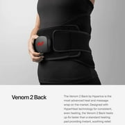 Hyperice Venom 2 Heated Back Massage Wrap, HSA/FSA Eligible, Black