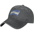 thumbnail image 2 of Honduras Flag Grunge Distressed Adjustable Washed Denim Mens Dad Trucker Hat Baseball Ball Cap for Men, 2 of 8