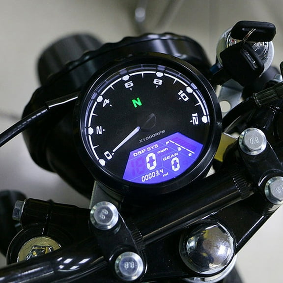 Motorcycle Tachometer, RPM Display Waterproof 0-12000RPM for Motorbike