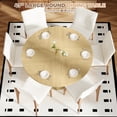 thumbnail image 6 of BaPiPro 47" Large Round Dining Table for 4 Person, Modern Farmhouse Kitchen Table with Hidden Storage for Dining Room, Natural Wood, 6 of 10