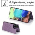 thumbnail image 3 of Design for Samsung Galaxy A51 5G Wallet Case,PU Leather Phone Case with Screen Protector Card Holder,Stand Shockproof Flip Protective Cover for A515g 51 51A Women Girls 6.5 inch Purple, 3 of 14