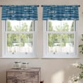 thumbnail image 2 of LALILO Kitchen Curtain Valance With Marine Rope Knot Sea Rod Pocket Window Curtain 52"x 18" Set of 2, 2 of 5