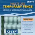 thumbnail image 4 of 4' x 100' Green Plastic Garden Fence Roll - Reusable Outdoor Barrier for Yard, Animal, 4 of 5