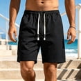 thumbnail image 2 of IhhxPro Men's Casual Shorts with Pockets Elastic Waist Board Men Quick Dry Swim Trunks Lightweight Loose Fit Summer Beach Activewear M-5XL, 2 of 6