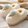 thumbnail image 3 of Nuevas zapatillas de invierno de algodón con dibujos animados para mujer, zapatos peludos de interior de suela gruesa para uso doméstico, zapatos cálidos de algodón medio antideslizantes para uso exte, 3 of 5