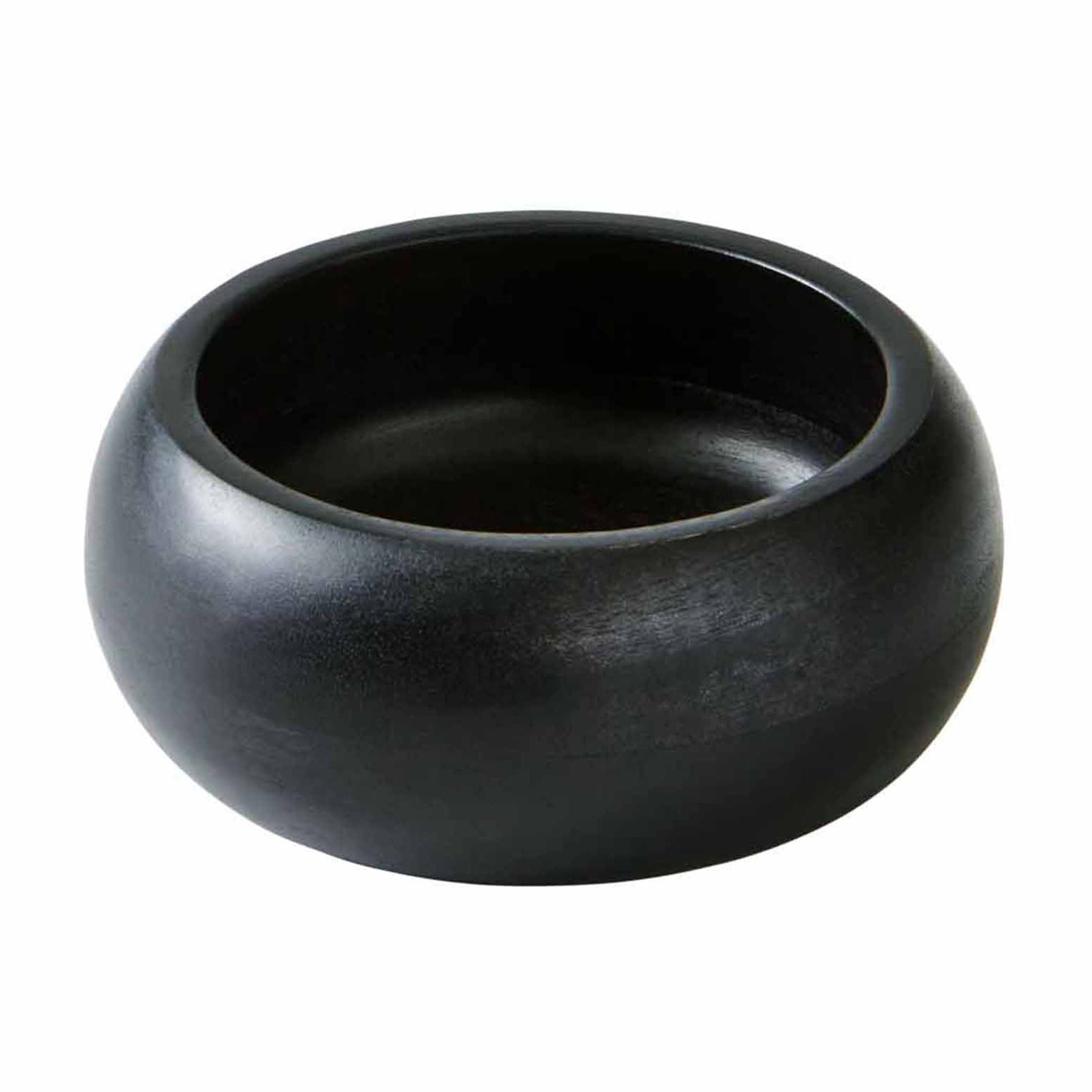 (2 pack) Better Homes & Gardens Wood Small Serving Bowl, Black