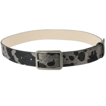 

NUOLUX Cow Print Belt Adjustable Pants Belt Western Belt Women Animal Print Belt for Women