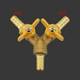 thumbnail image 3 of Heavy and Thick Brass 3 Way Y Shaped Shut Off Ball Valve 10mm Hose Bar, 3 of 10