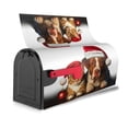 thumbnail image 4 of PHELIKA Christmas Pet Dog Cat Santa Hat 04 Mailbox Covers Magnetic Mailbox Wraps Post Letter Box Cover Mailwrap Garden Home Decor Standard Size 25.5"H x 21"W, 4 of 8