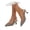 Khaki, variant on AJGRHE Womens Adjustable Slingback Heels, Pointed Toe Mid-Low Heel, Cute Knitted Slip On Work Pumps Dress Shoes Navy 40