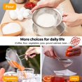 thumbnail image 4 of Walfos Fine Mesh Strainers Set, Premium Stainless Steel Sieve and Sifter with Sturdy Handle, Metal Kitchen Strainers Perfect for for Food, Rice, Quinoa, Fruit, Tea, Flour- 3 Sizes, 4 of 8