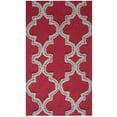 thumbnail image 2 of Park Avenue Rugs Handmade Raspberry/White Area Rug, 2 of 2